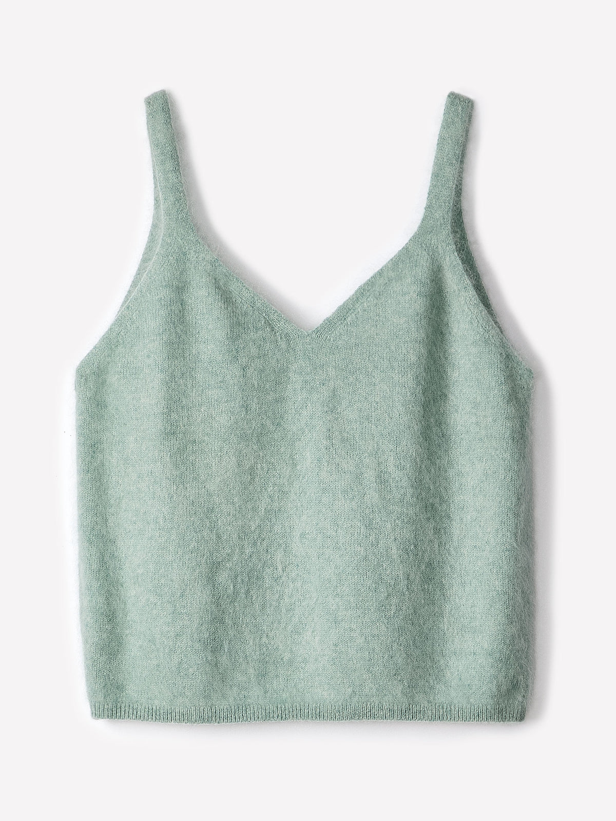 V-Neck Hairy Merino Tank