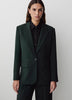 Relaxed-Fit One-Button Blazer