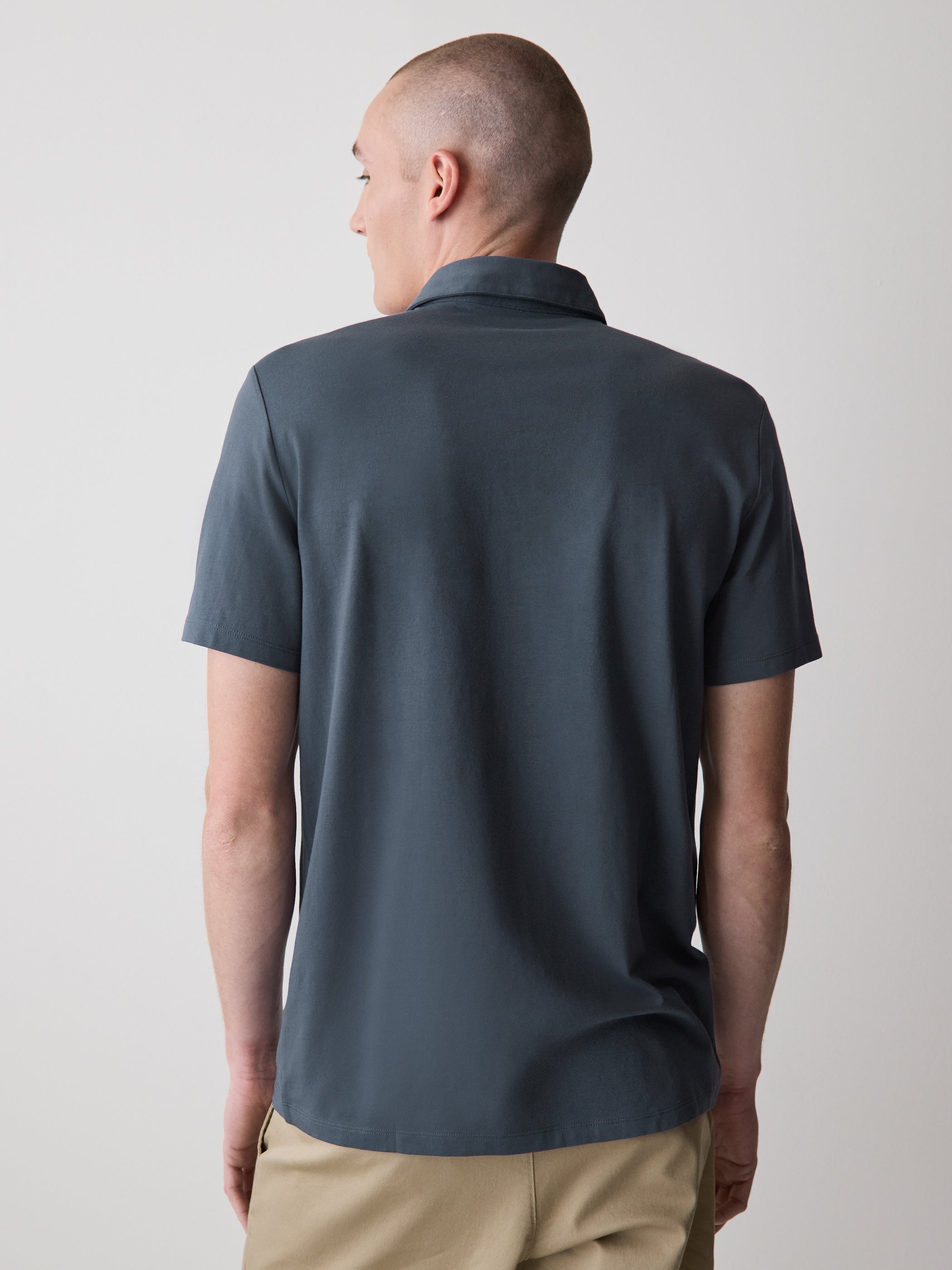 Polo à Manches Courtes en Coton Supima (R)