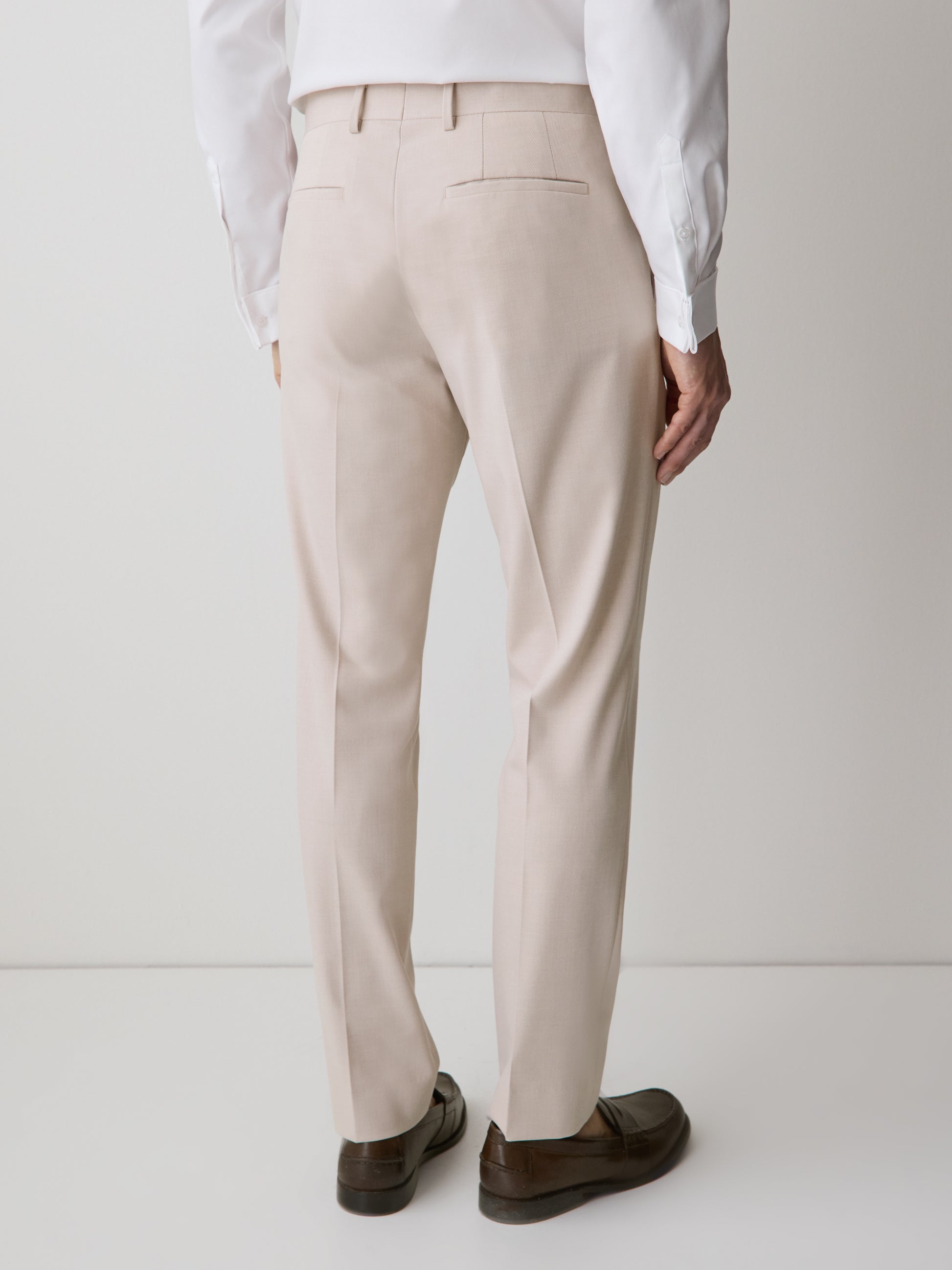 Slim-Fit Light Pink Suit Pant