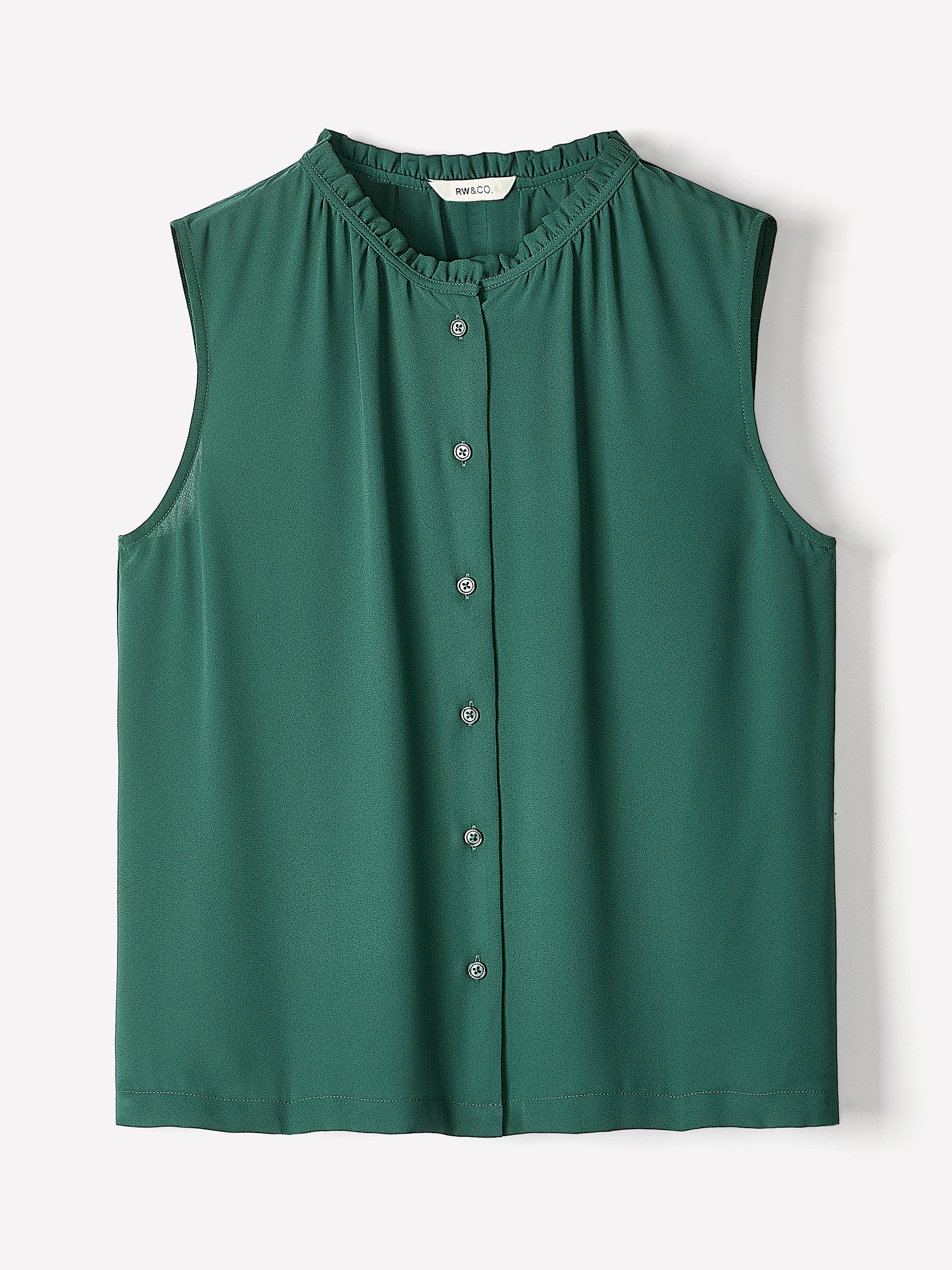 Blouse Boutonnée Sans Manches