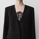 Relaxed-Fit Collarless Blazer