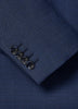 Blue Tailored-Fit Wool Suit Blazer