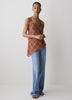 Woven Chiffon Asymmetric Cami Top