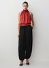 Satin High-Rise Balloon-Leg Pant