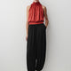 Satin High-Rise Balloon-Leg Pant