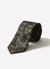 Skinny Tie with Foliage Pattern