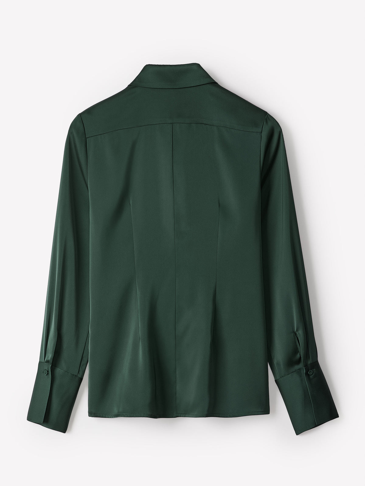 Long-Sleeve Satin Shirt