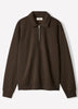 Long-Sleeve Half-Zip Polo Sweater