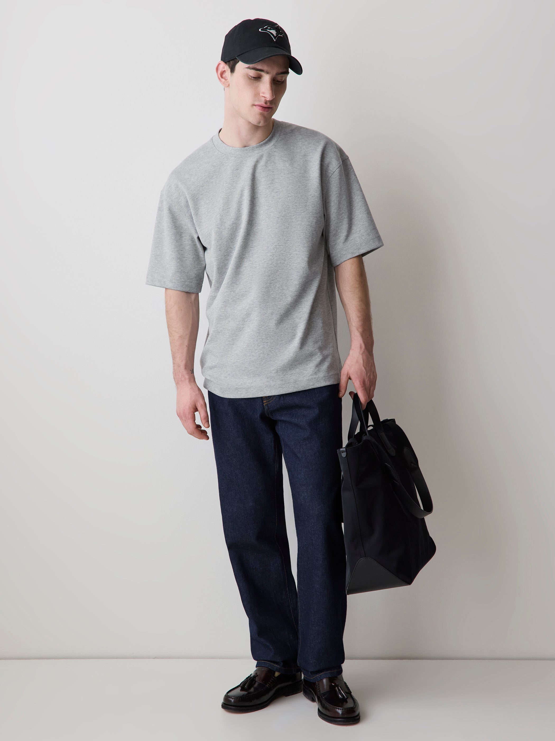 Oversized Short-Sleeve Crew-Neck Tee