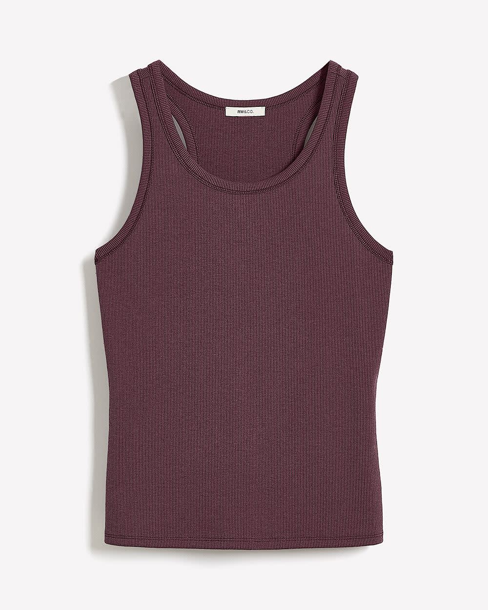 Camisole Ajustée à Col Rond et Dos Nageur