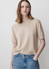 Knit Cotton Blend Crew Neck Sweater