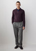 Merino Wool Knit Polo Sweater Long Sleeve