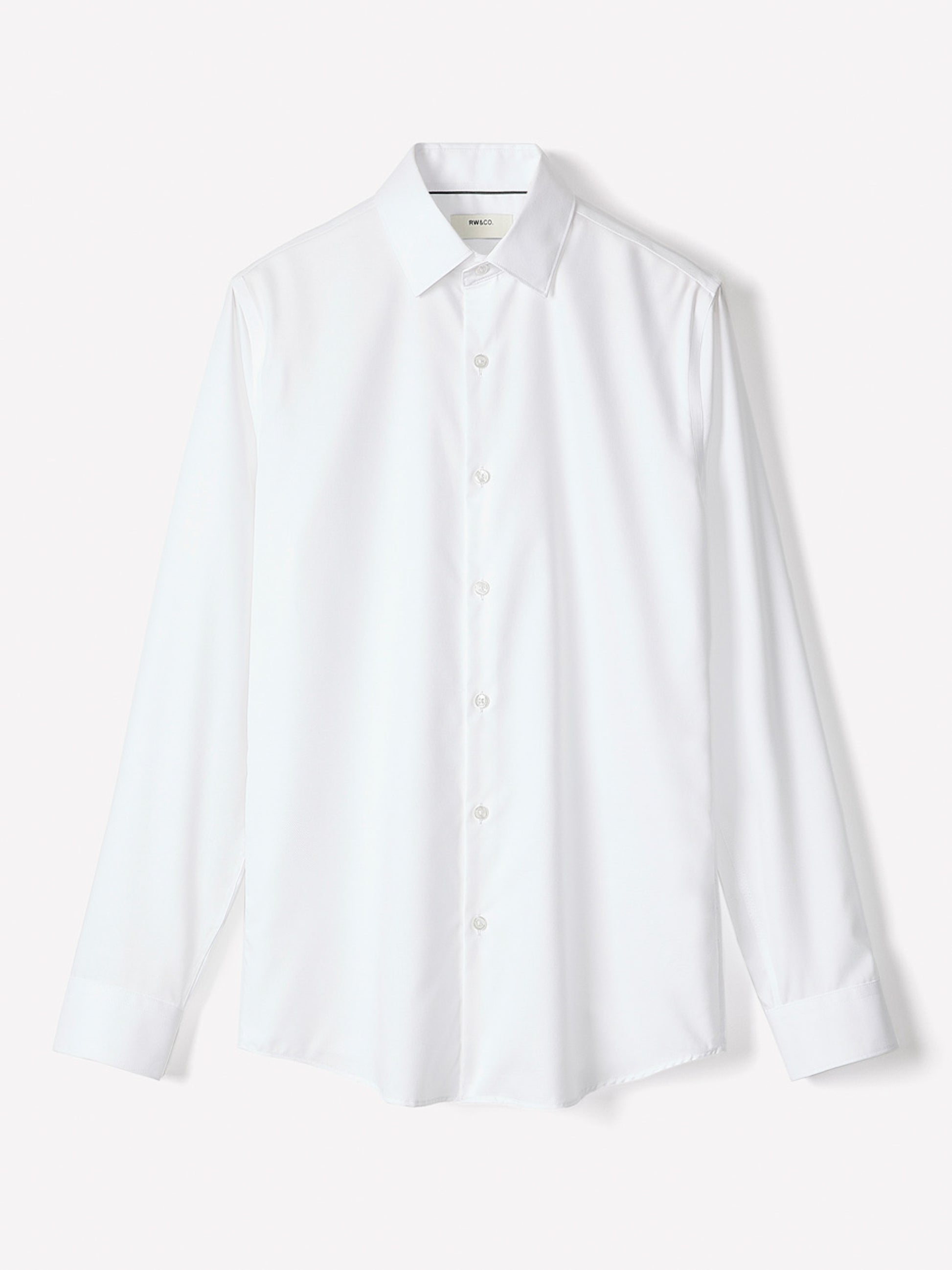 Regular Fit Solid Supima (R) Twill Dress Shirt