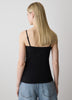 Knit Tank Top Bodycon Fit Adjustable Straps