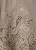 Woven Straight Skirt with Lace Trim