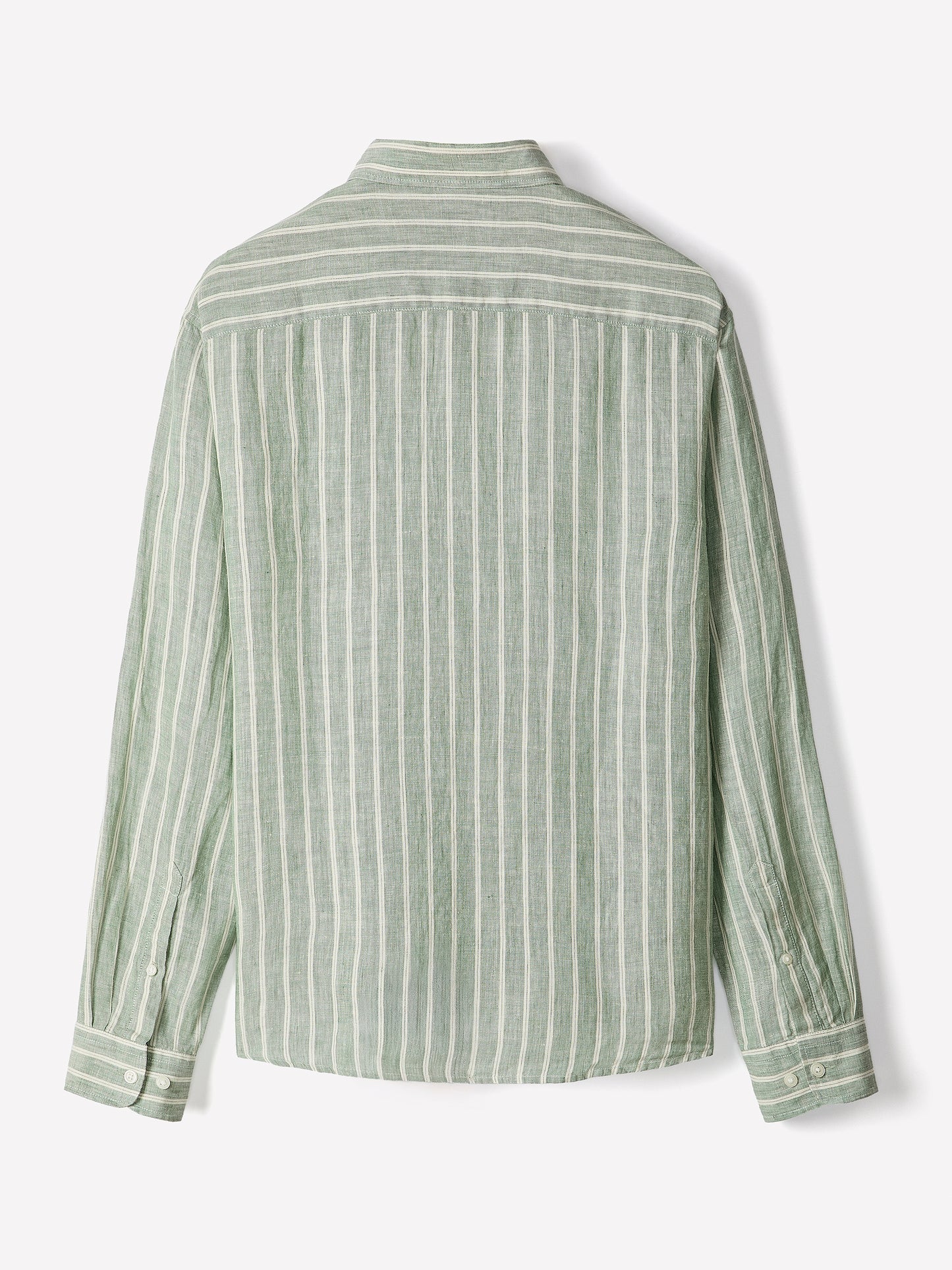 Striped Long-Sleeve Linen Shirt