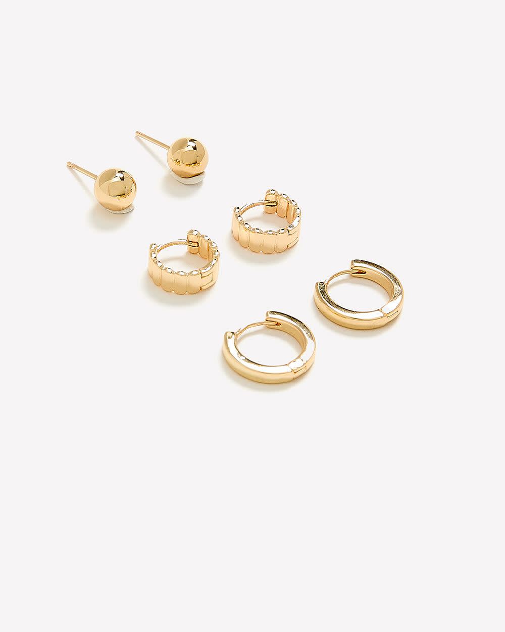 Essential Earrings - 3 Pairs