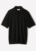 Merino Wool Polo Sweater Short Sleeve