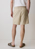Linen-Blend Shorts with Elastic Waistband