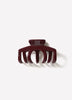 Chunky Burgundy Hair Claw Gripper