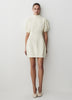 Short-Sleeve Mock-Neck Hourglass Sweater Dress