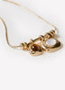 Short Necklace With Semi-Precious Stone Pendant