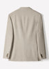 Double Breasted Blazer Brushed Avoine Fabric