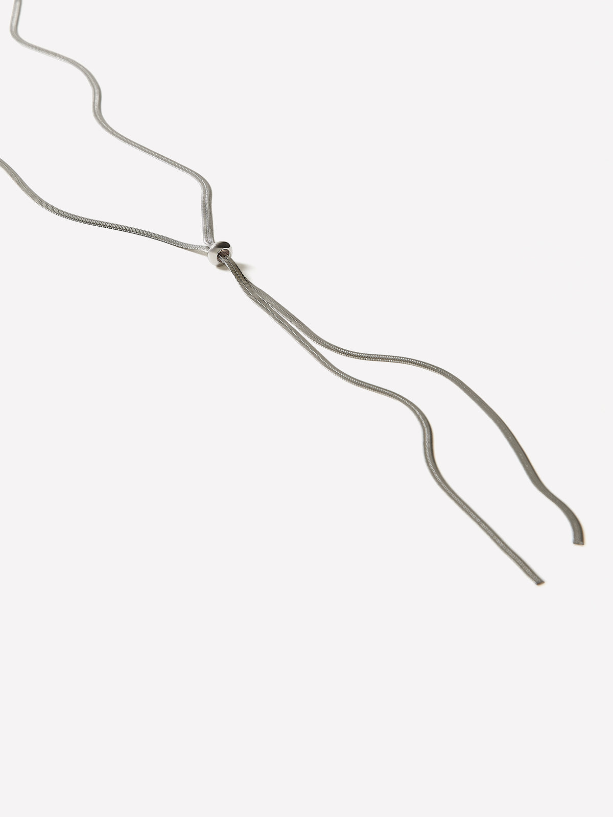Long Adjustable Snake Chain Necklace