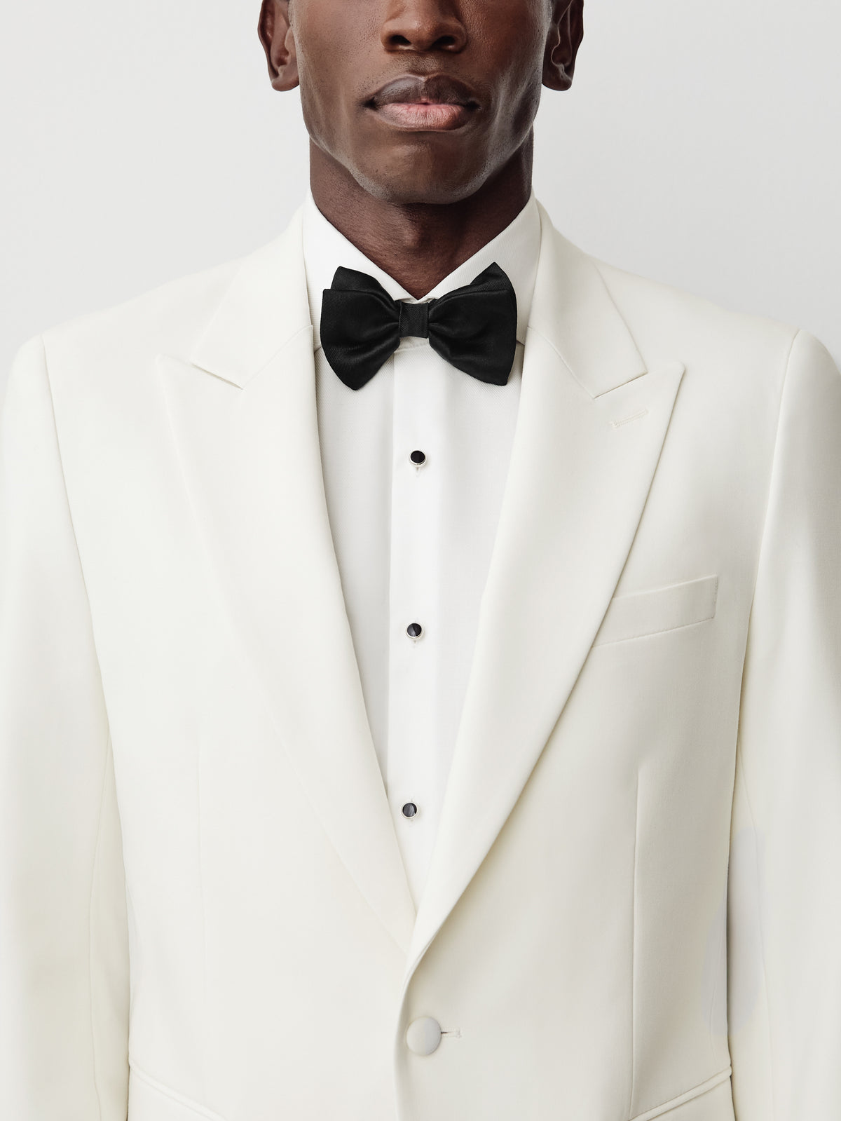 Tailored-Fit White Dinner Blazer