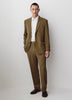 Mens Straight Fit Wool Blend Pant Burnt Moss
