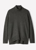 Long-Sleeve Mock-Neck Merino-Blend Sweater