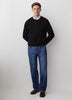 Men's Knit Crewneck Sweater Cotton Blend
