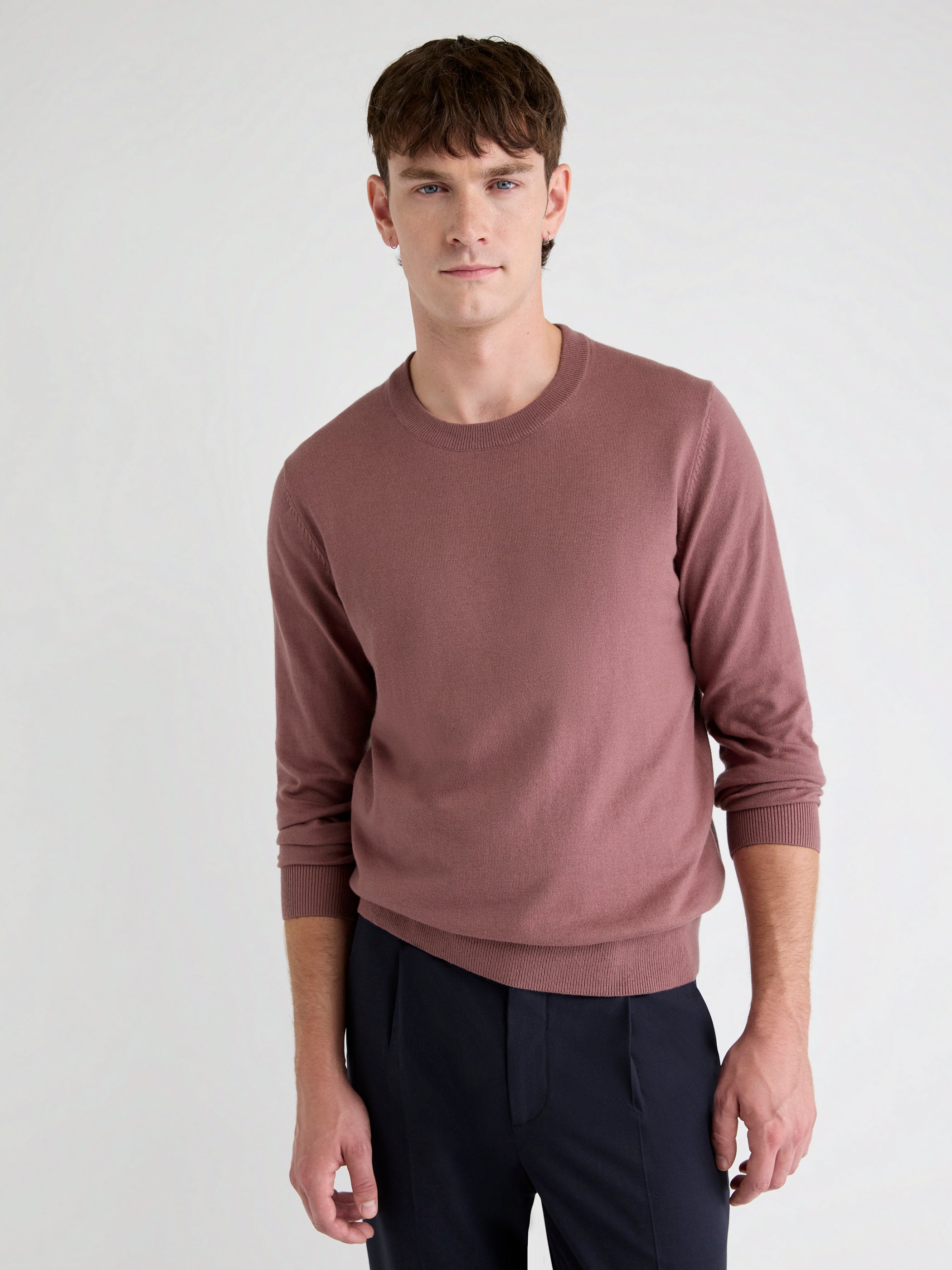 Long-Sleeve Crew-Neck Sweater