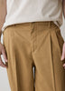 Loose Straight-Leg Pleated Chino Pant