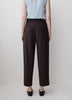 Twill High-Rise Barrel Ankle Pant