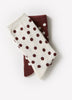 Crew Socks Cotton Blend Oversized Dot Pattern