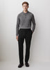 Tailored-Leg Wool-Blend Pant