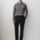 Tailored-Leg Wool-Blend Pant