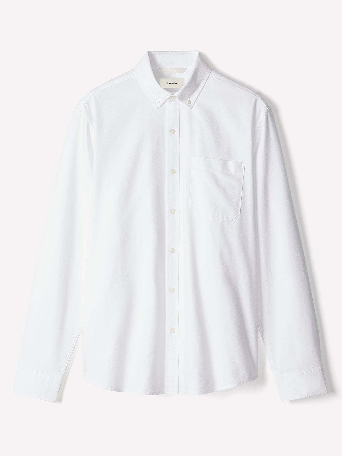 Long-Sleeve Cotton Oxford Shirt