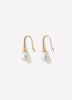 Pendant Earrings with Glass Pearl Detail
