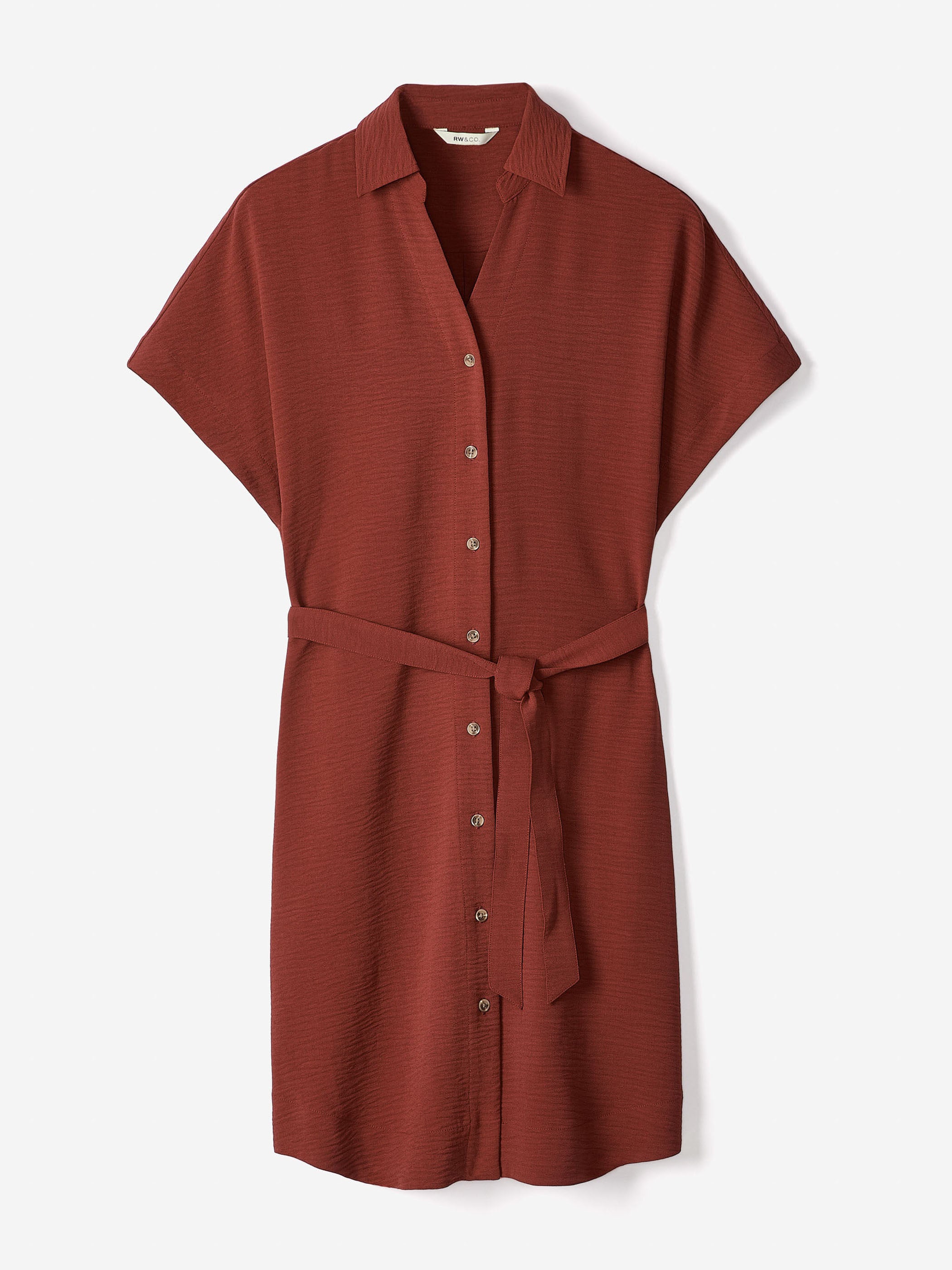 ワンピース WIRROW stand collar shirt dress 232016f6cfb7ac45ec631e37255ab5