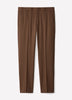 Tailored-Leg Rust Wool Suit Pant