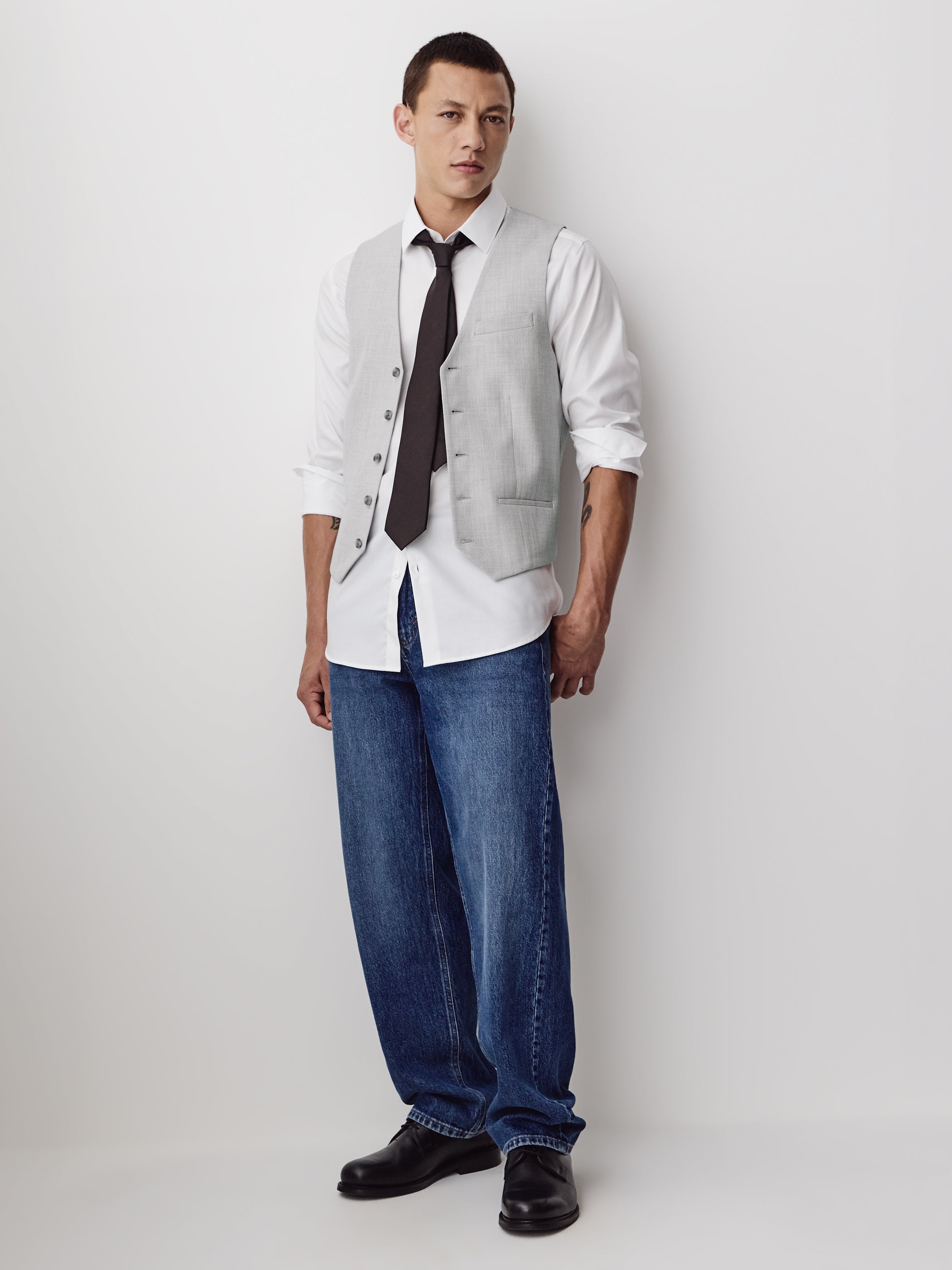 Essential Light Grey Suit Vest