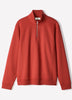 Long-Sleeve Half-Zip Mock-Neck Sweater