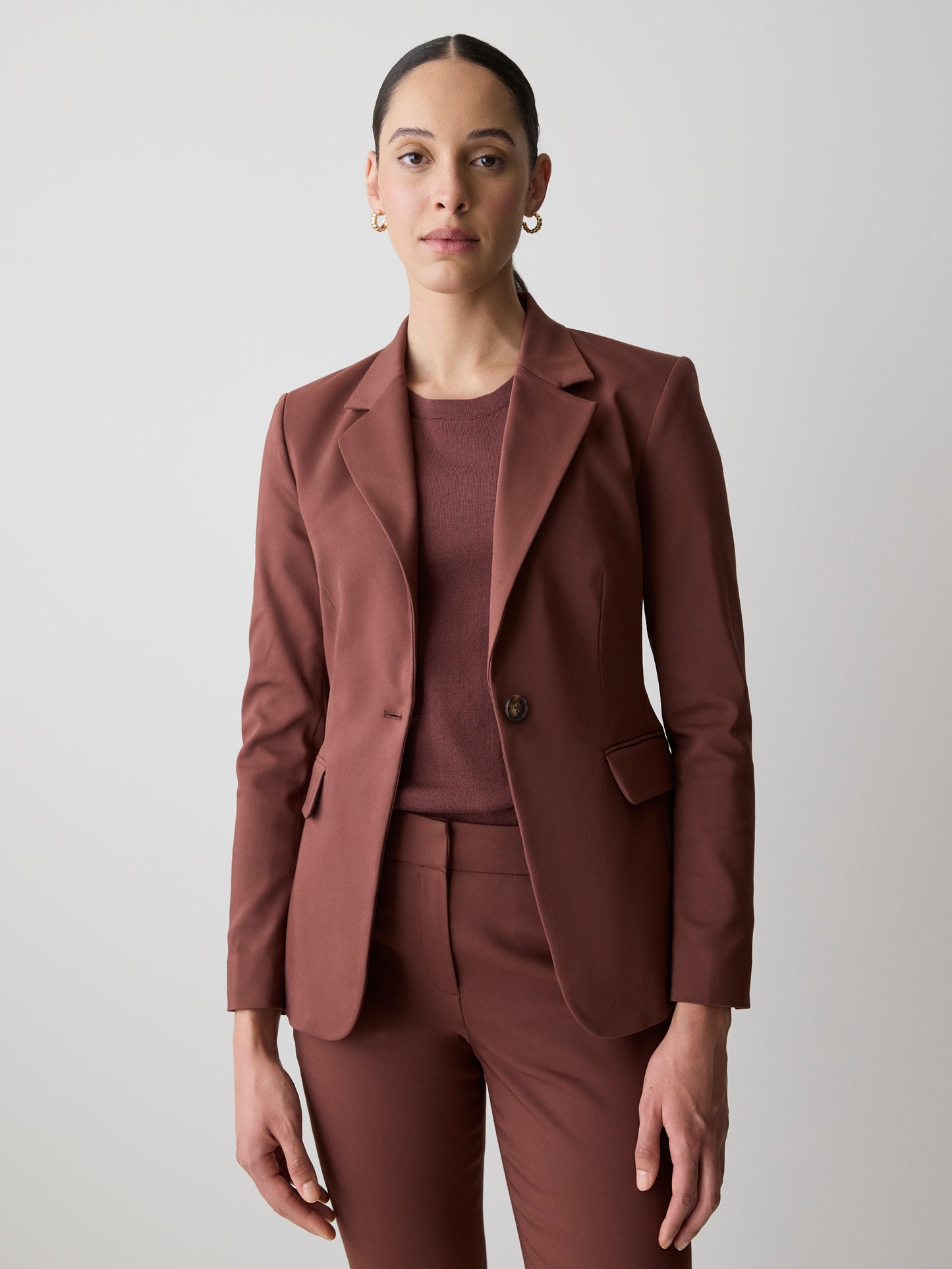 Limitless One-Button Fitted Blazer