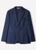 Blue Slim Fit Wool Suit Blazer