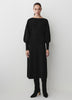 Knit Batwing Sleeve Flare Midi Dress