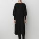 Knit Batwing Sleeve Flare Midi Dress