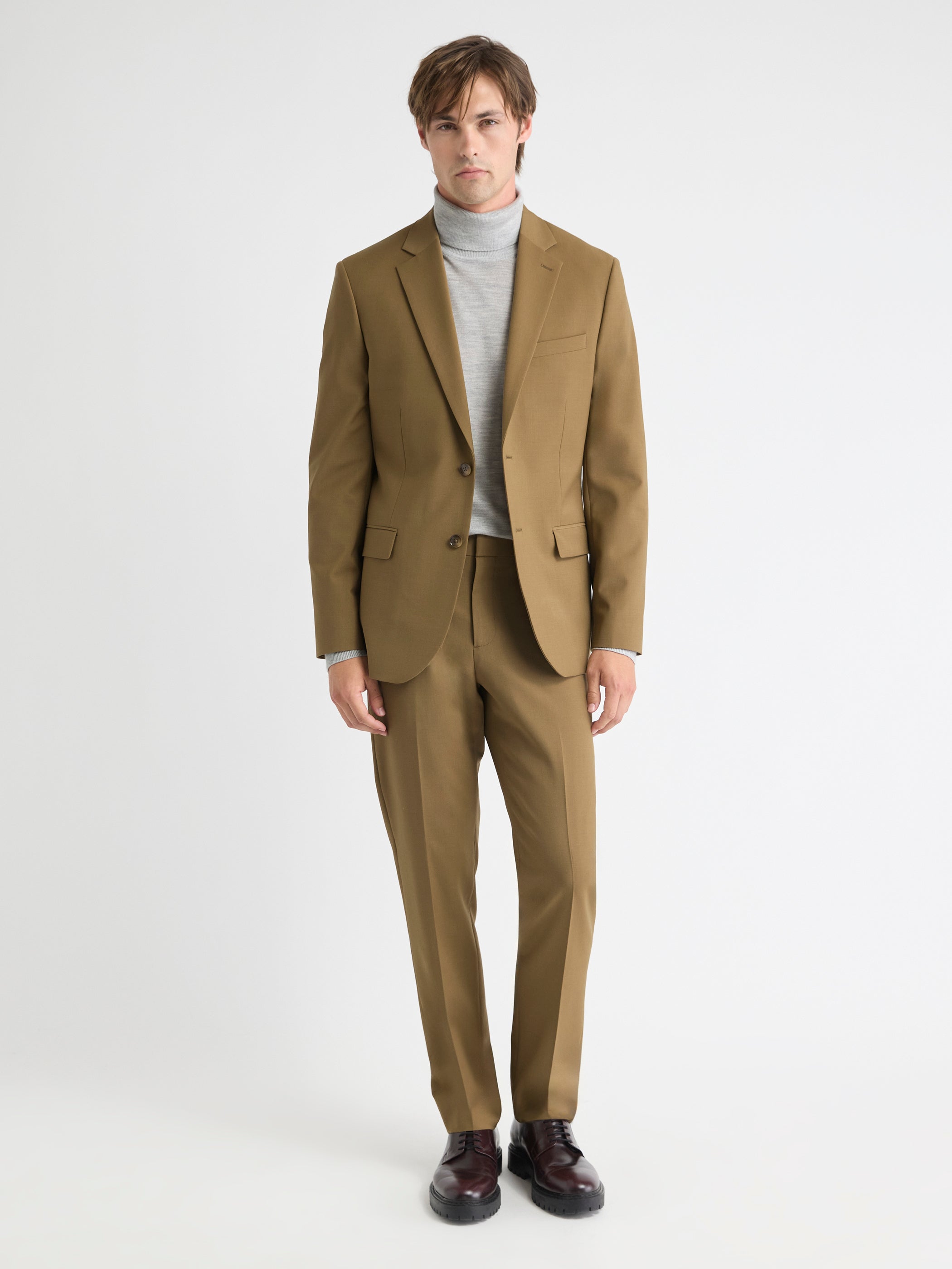Slim-Fit Wool Suit Blazer